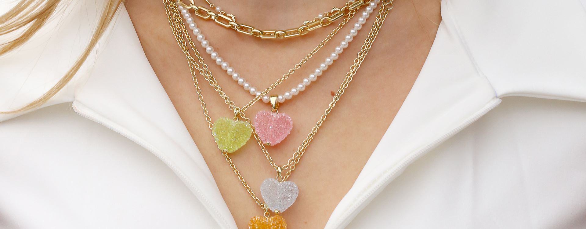 Sugar hearts banner